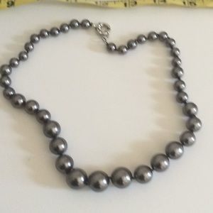 Grey necklace 19 inch length when open